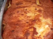 Una foto de souffle de jamón y queso