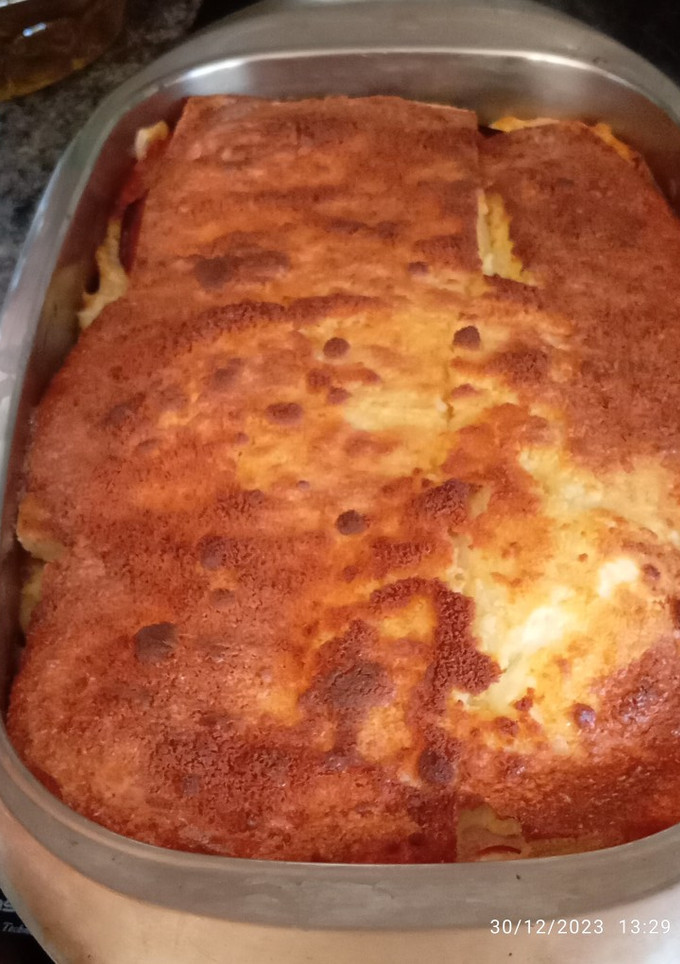 Una foto de Soufflé de jamón y queso