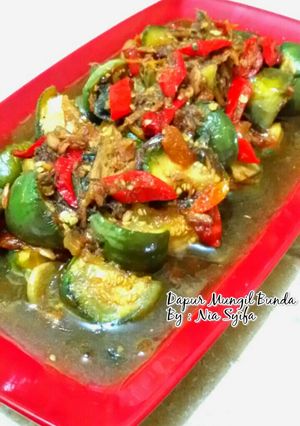 Foto resep Oseng Terong Bulat Ikan Asin