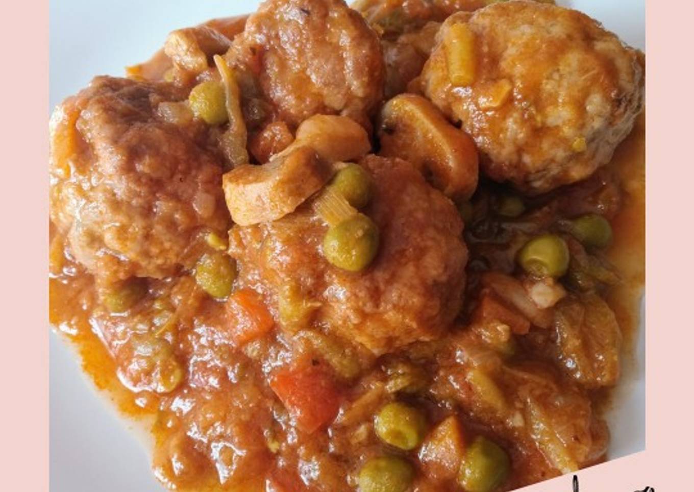 Albóndigas a la jardinera