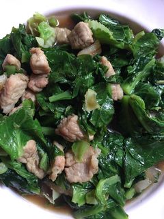 รูปของ ผัดผักแขนงใส่หมู