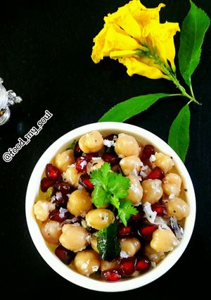 A picture of Chickpea Sundal.