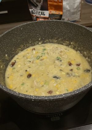 皮蛋瘦肉玉米粥 的食譜成品照片