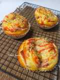 903. Roti Peperoni Tanpa Ulen dengan Minyak