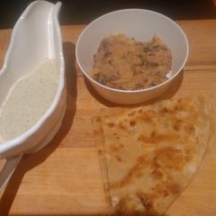 A picture of Aalo ka paratha.