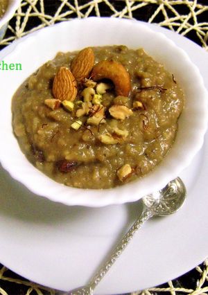 A picture of Sweet Pongal.
