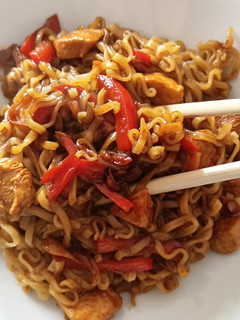 A picture of Fridge raid packet noodles.