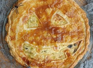 Une photo de 🎃 Tourte aux poireaux Jack Ô Lanterne (Halloween)