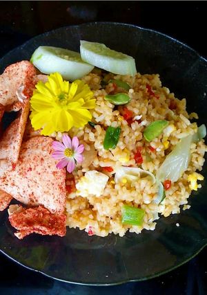 Foto resep Nasi goreng basreng bandung