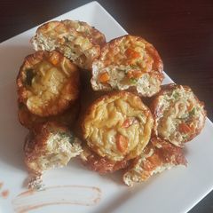 A picture of Noodles egg muffins #noodlesrecipecontest.