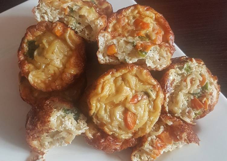 Recipe of Ultimate Noodles egg muffins #noodlesrecipecontest