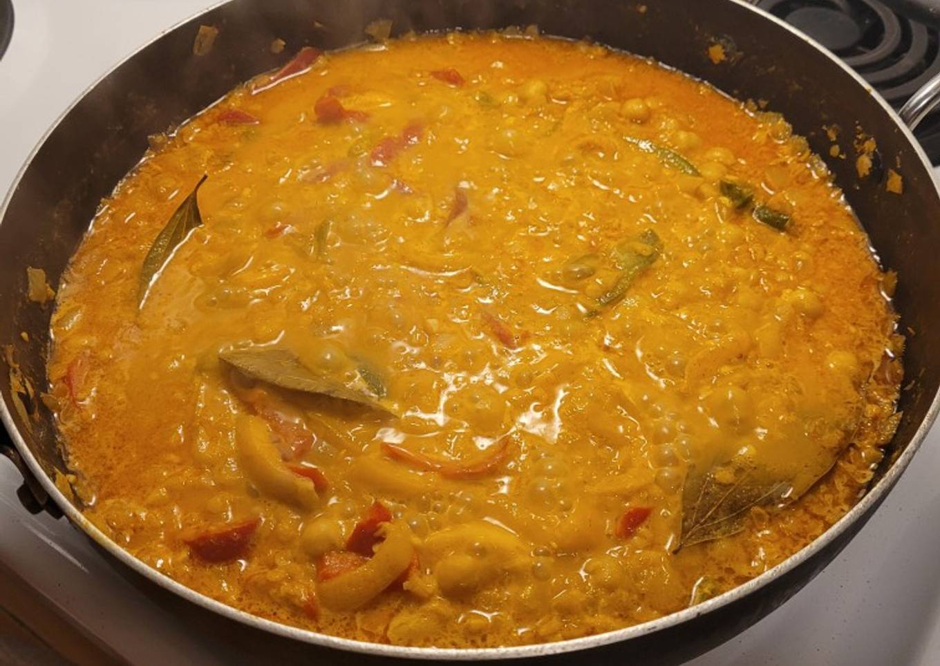 Curried Chickpeas and Lentils over Rice