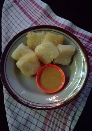 Foto resep Ketan goreng saus kacang..