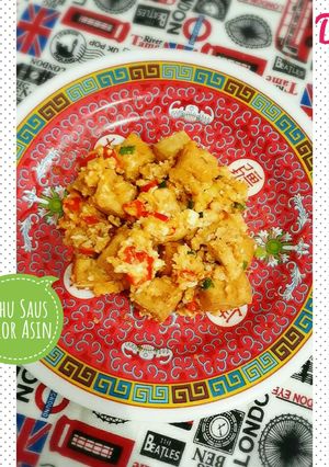 Foto resep Tahu Saus Telor Asin Gampil ala RizRaz