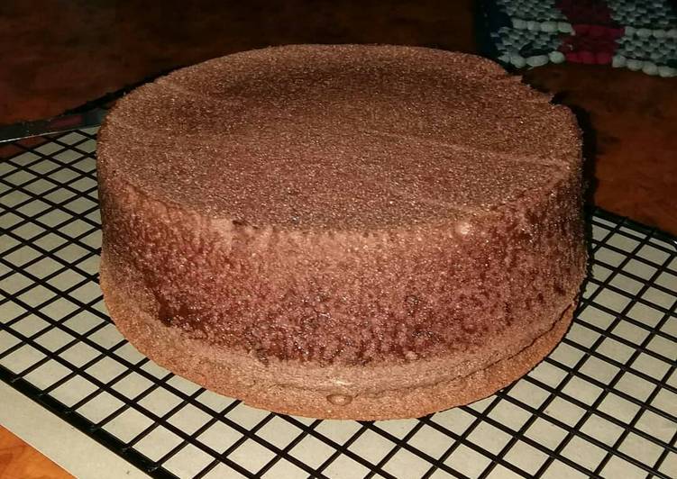 Chocolate Sponge Cake (ogura)