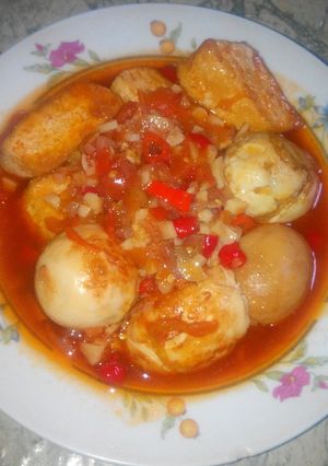 Foto resep Telur n Tahu Bumbu Sarden Iris