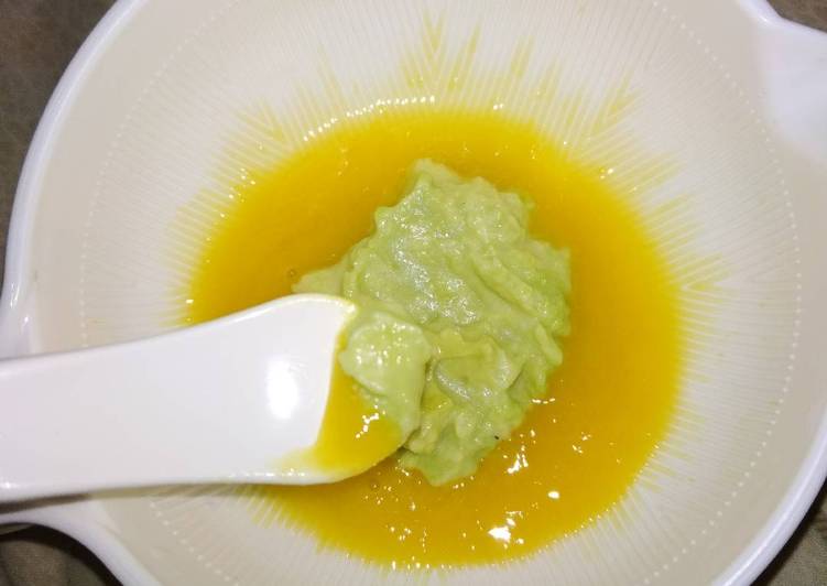 Langkah Mudah untuk Membuat Mangocado Mpasi 7 month, no Blender, Manis Legit Anti Gagal