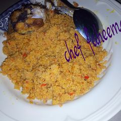 A picture of Jellof couscous.