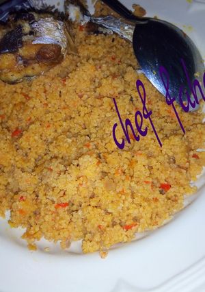 A picture of Jellof couscous.