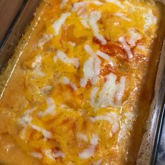A picture of Low Carb (Keto-Friendly) Cheesy Creamy Chicken Breast Cutlets.