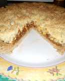 Tarta integral de coco y dulce de leche