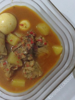 Foto resep Kare ayam+telor+kentang