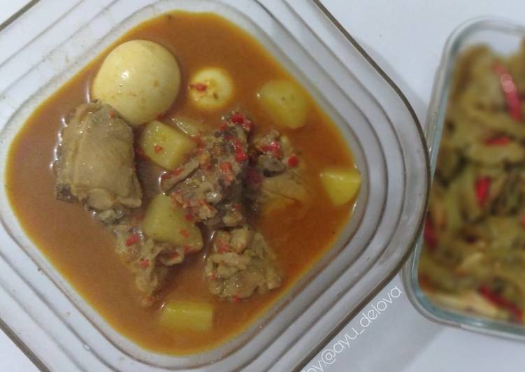 Kare ayam+telor+kentang