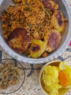 عکسی از دستور لوبیا پلو مهسا پز