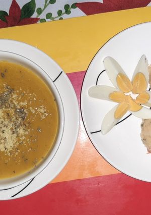 Una foto de Crema de Zanhaoria