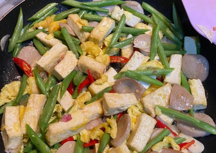 Resep Oseng tahu buncis Anti Gagal
