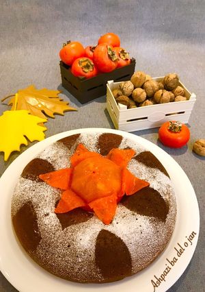 عکسی از دستور کیک خرمالو