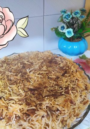 عکسی از دستور کلم پلوی خوشمزه ی زی زی