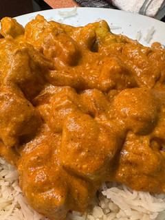 Una foto de Pollo tikka masala rápido