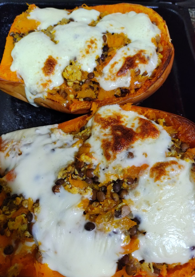 Una foto de Calabaza rellena
