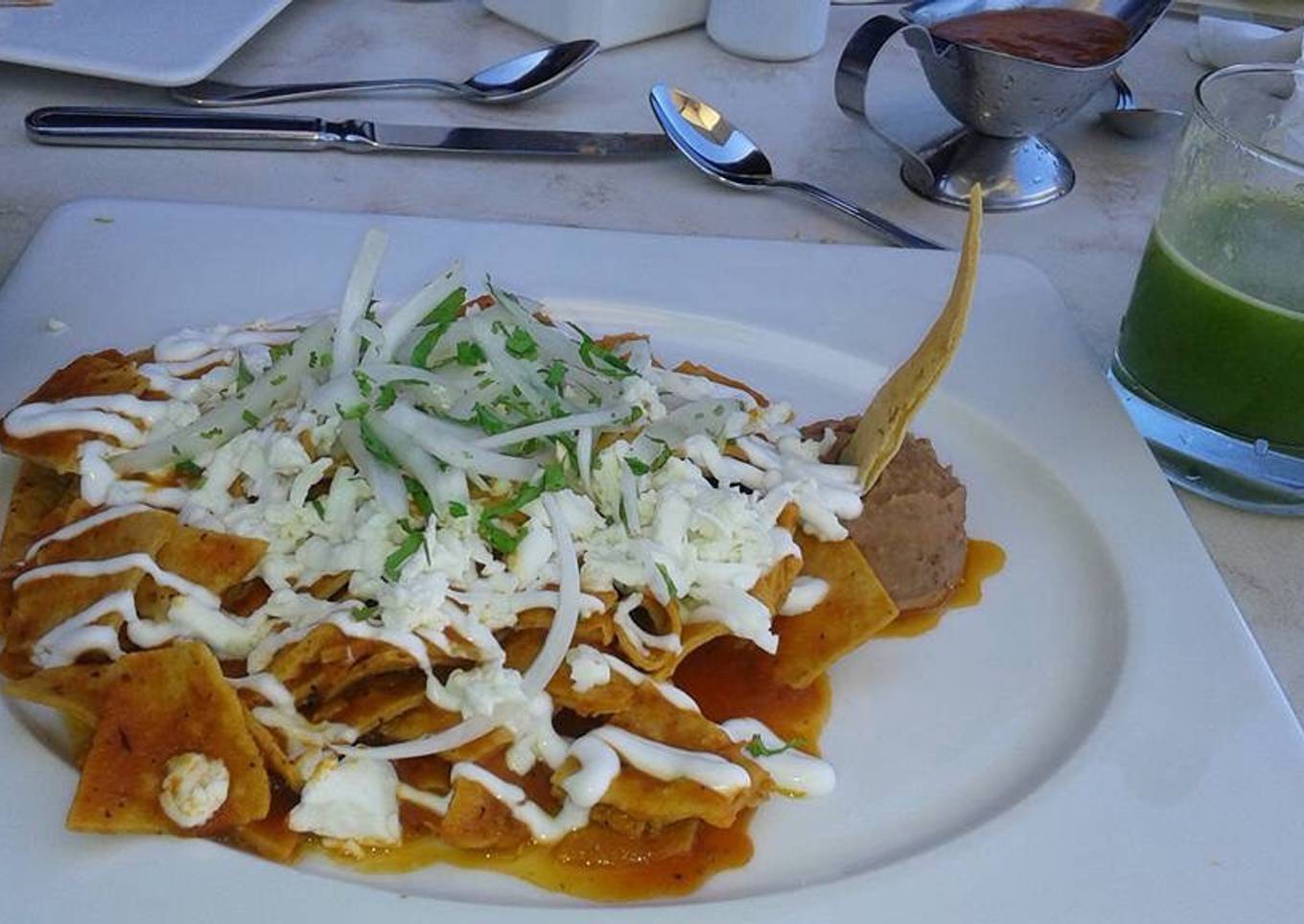 Chilaquiles vegetarianos