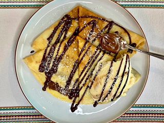 Crêpe au coulis de Nutella
