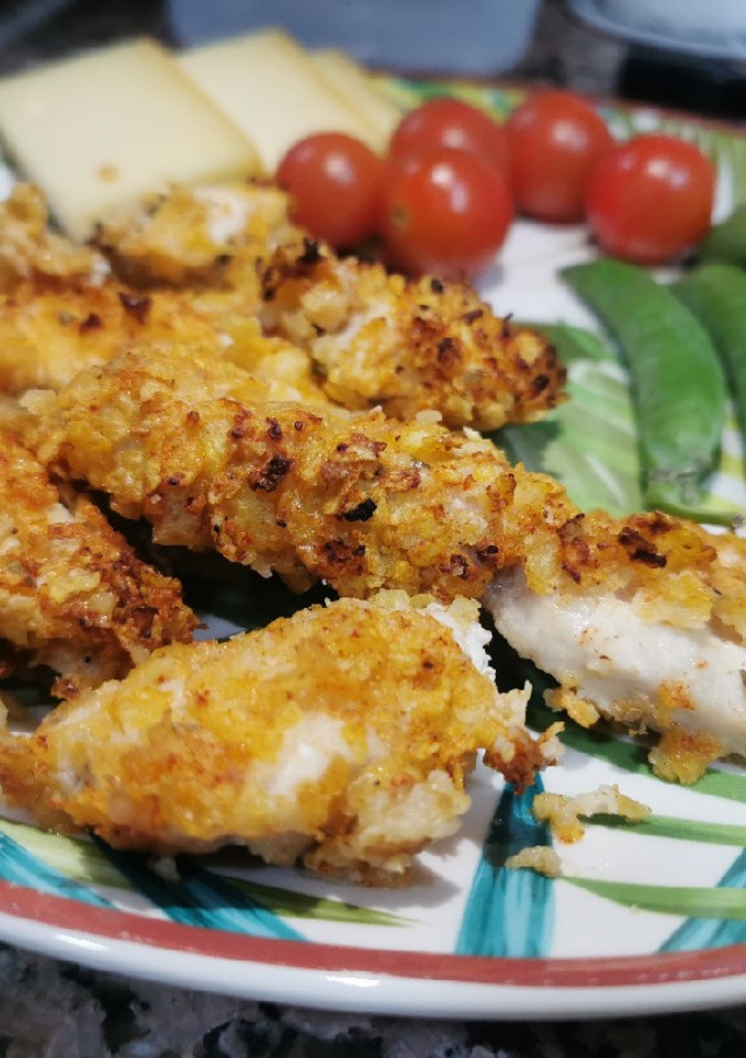 Una foto de Pechuguitas crujientes en olla Gm 🐔