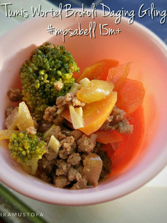 Foto resep Tumis wortel brokoli daging giling - mpasi 15 bulan