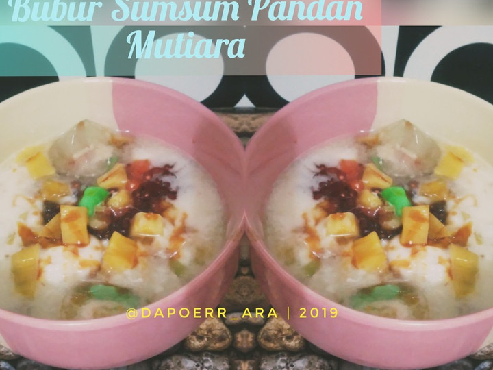 Cara Buat Es bubur sumsum pandan mutiara Enak Terbaru