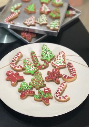 Foto resep Christmas butter cookies
