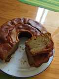 Torta suave de plátano maduro