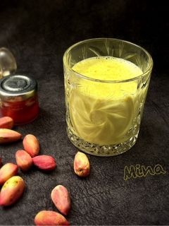 عکسی از دستور شیر پسته زعفرانی سنتی