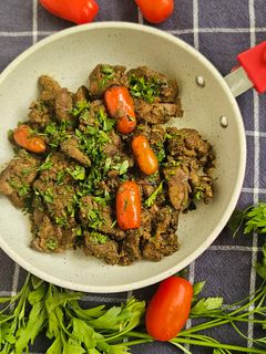 صورة لوصفة كبدة الدجاج