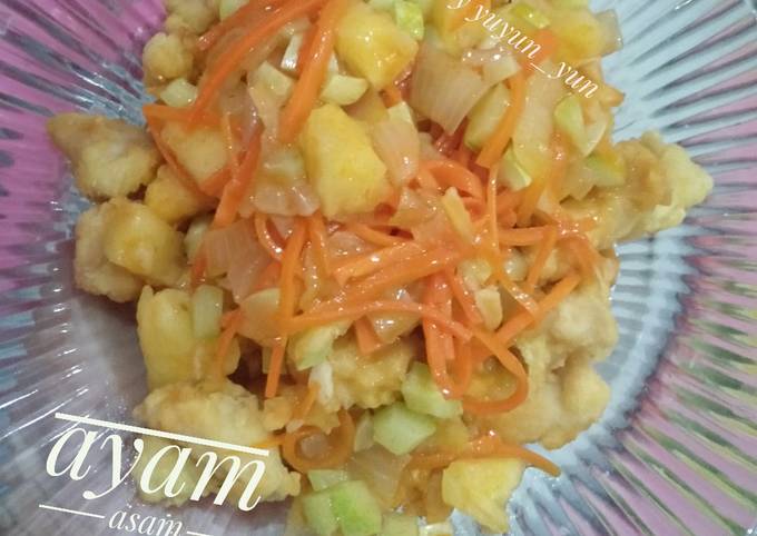 Resep Ayam Asam Manis, Enak Banget