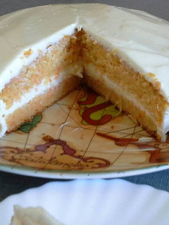 Una foto de Tarta de zanahoria y piña