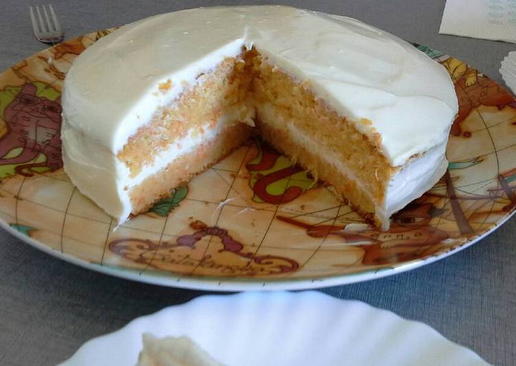 Tarta de zanahoria y piña