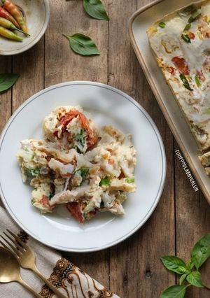 Foto resep Pepes Jamur Telur (Pedas)