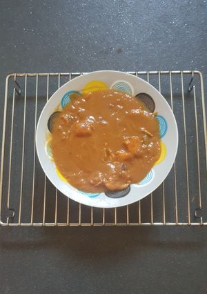 A picture of Chunky an smooth Chicken Roast Dinner Soup.