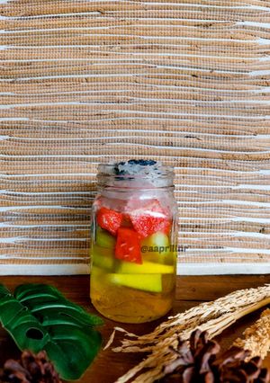 Foto resep Es Buah Sirup Nanas