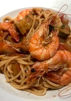 Φωτογραφία της συνταγής Spaghetti με θαλασσινά (spicy)